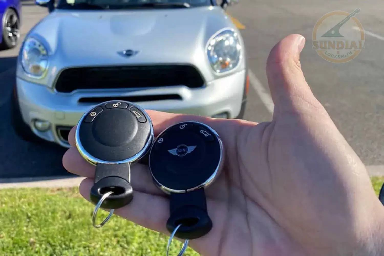 Newly made Mini Cooper car keys