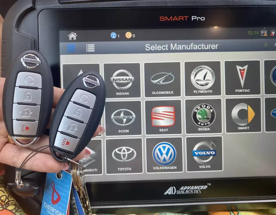 Nissan Moreno key fob copy