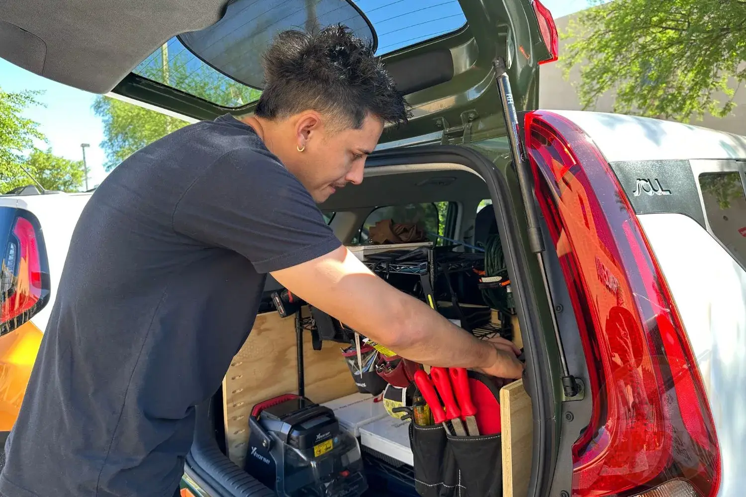 Sundial Locksmith Technician Crafting Key in Mobile Unit