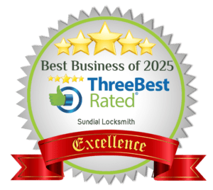 Sundial Locksmith awarded Best Business 2025 badge.