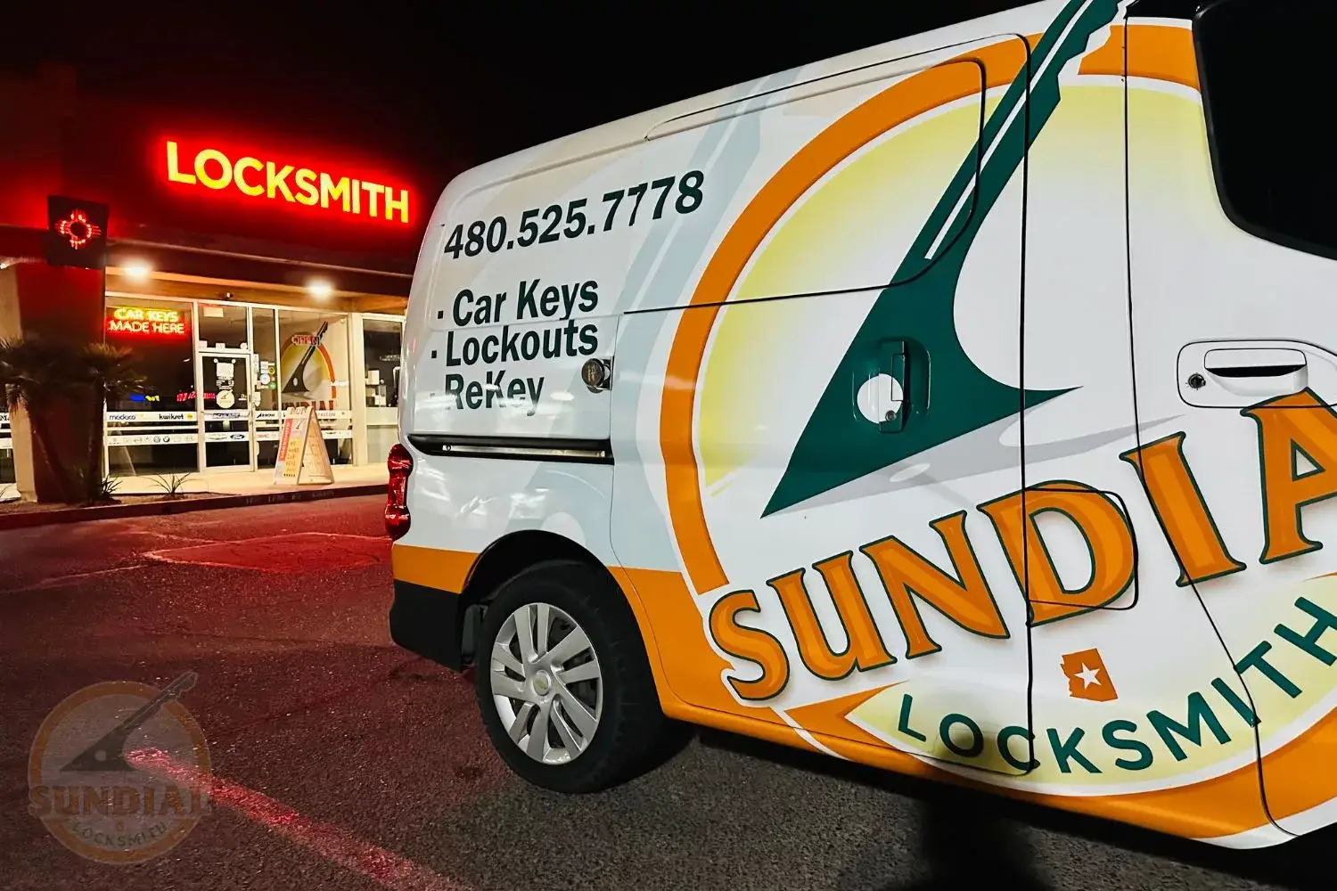 Evening locksmith service call