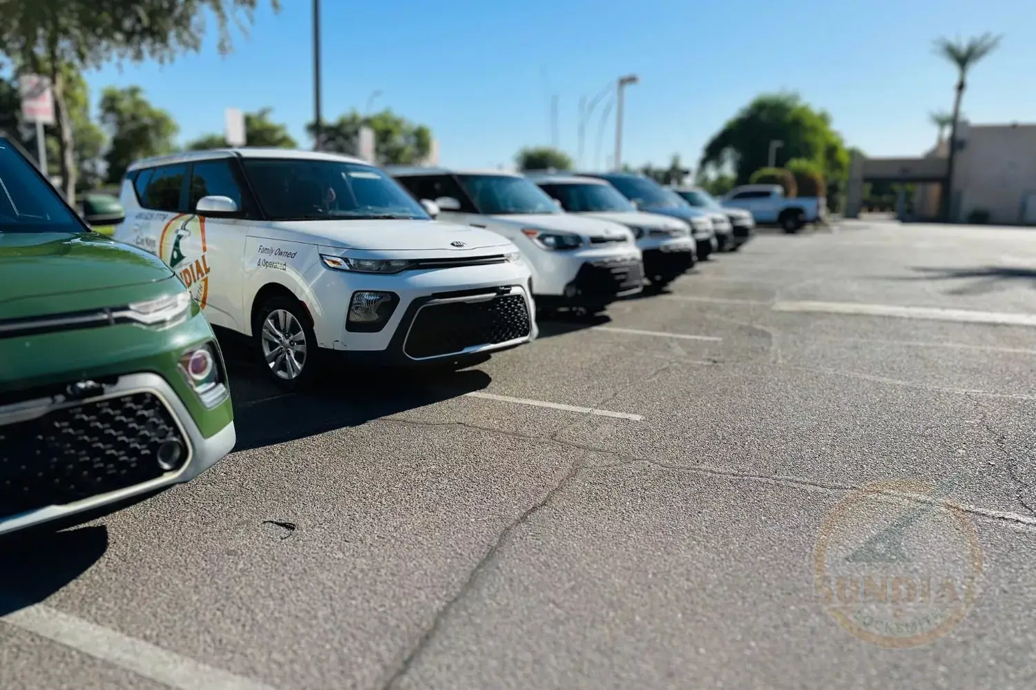 Sundial Locksmith Mobile Units Lined Up